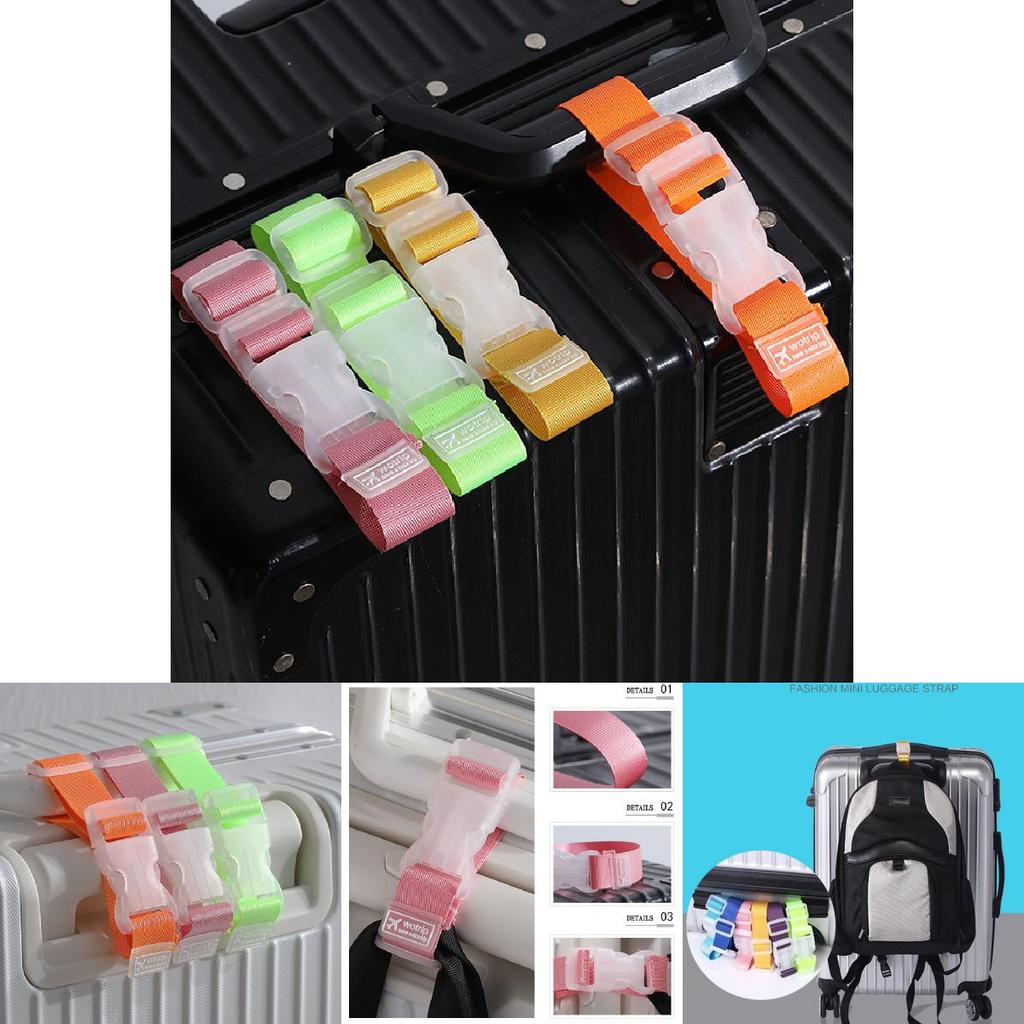 Durable Nylon Travel Luggage Strap With Secure Buckle Multiple Colors Anti-loss