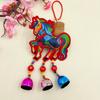 with Tassel Spring Festival Bell Pendant Embroidered Horse Wind Chimes Decoration  Zodiac Year Gift
