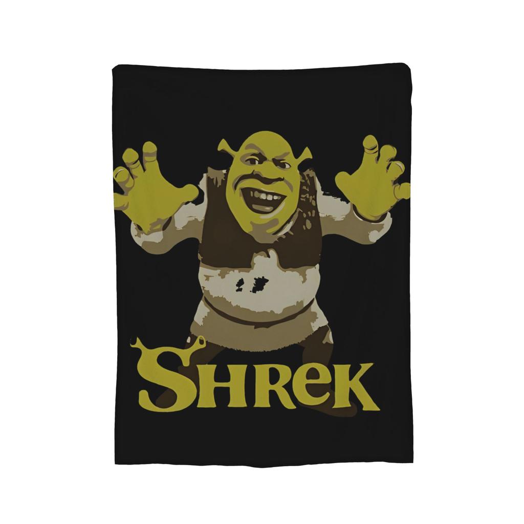Funny  S-Shreks Pattern Blanket Cover  Plush Throw Blanket Summer Air Conditioning Decoration Ultra-Soft Warm Bedsprea,