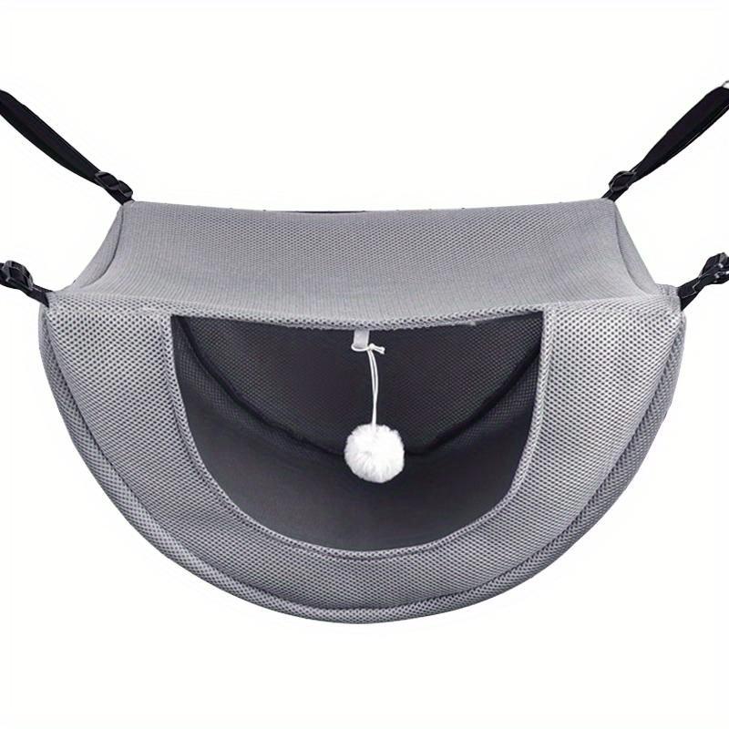 

Подвесная сетчатая дышащая лежанка для питомца - Регулируемый кошачий гамак для использования в помещении, Удобное подвесное спальное место с металлическим каркасом small