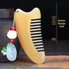 Natural Ox Horn Wide-Tooth Curly Hair Comb - Scalp Massage for Men & Women