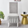 Waterproof Jacquard Chair Covers for Dining Room Banquet Chair Slipcover Lace Skirt Stretch Modern Hotel Restaurant Universal