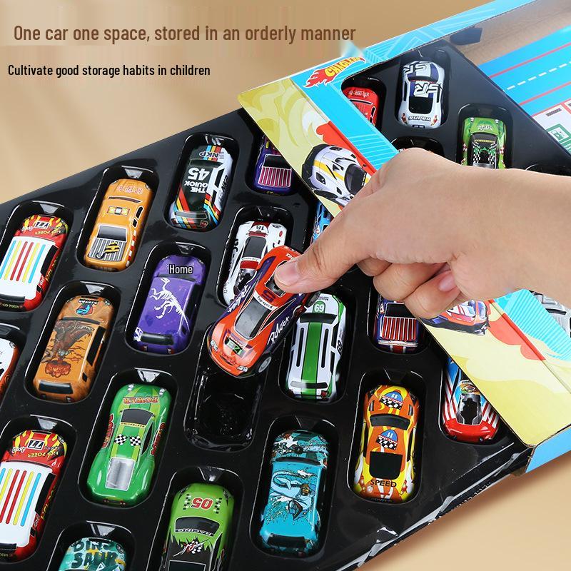 28 Pull-back Small Car Gift Box - Racing Car Model Toy for Boys, Children's Day & Birthday Gift