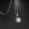 Moda picătură de apă Cz zircon lanț pandantiv coliere lacrimă cristal colier rotund bijuterii nunta pentru femei