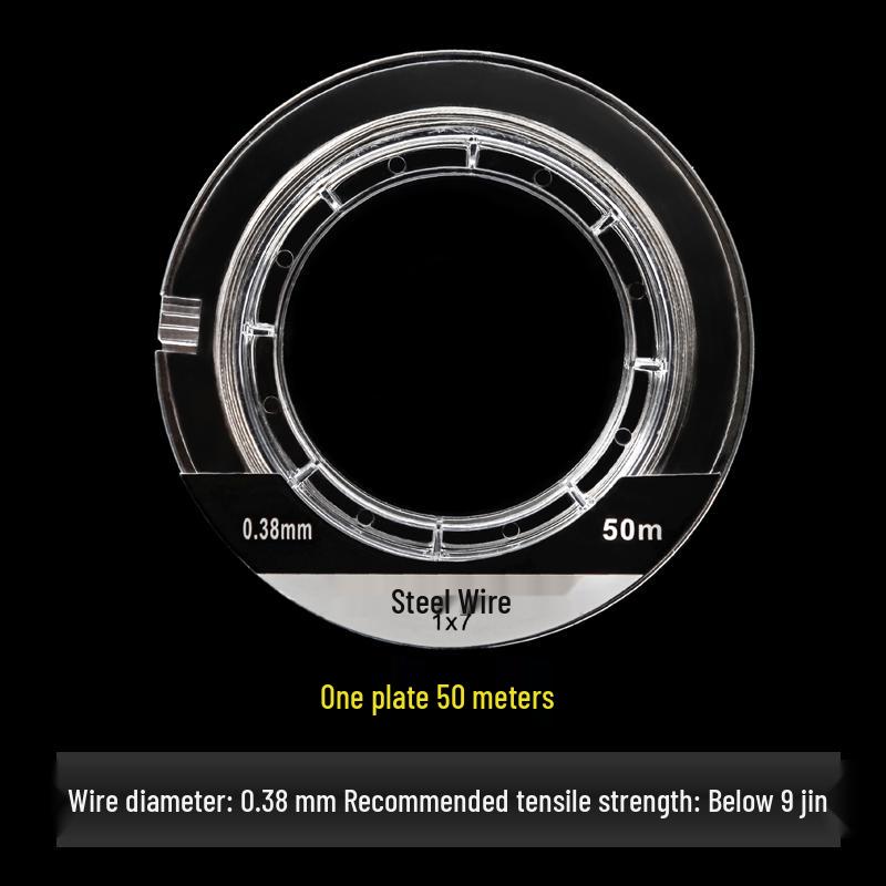 Ultra-Fine Rubber-Coated Steel Fishing Line, Anti-Bite 304 Stainless Steel, for Sea Fishing and Beading, First Gold Small