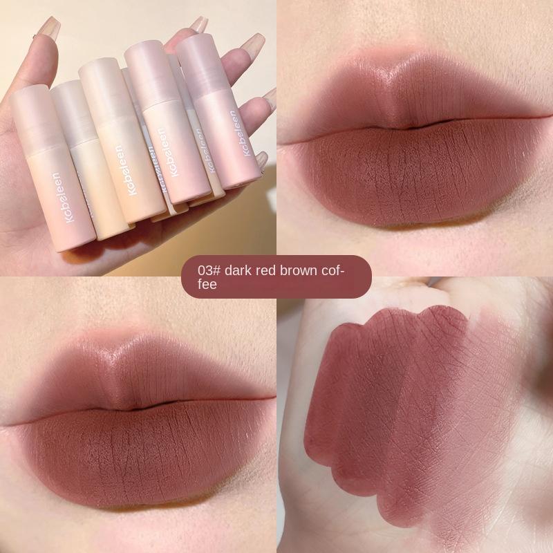 Sweet Kiss Milk Lip Glaze Velvet Matte Lip Mud White Lipstick Natural Nude Colour