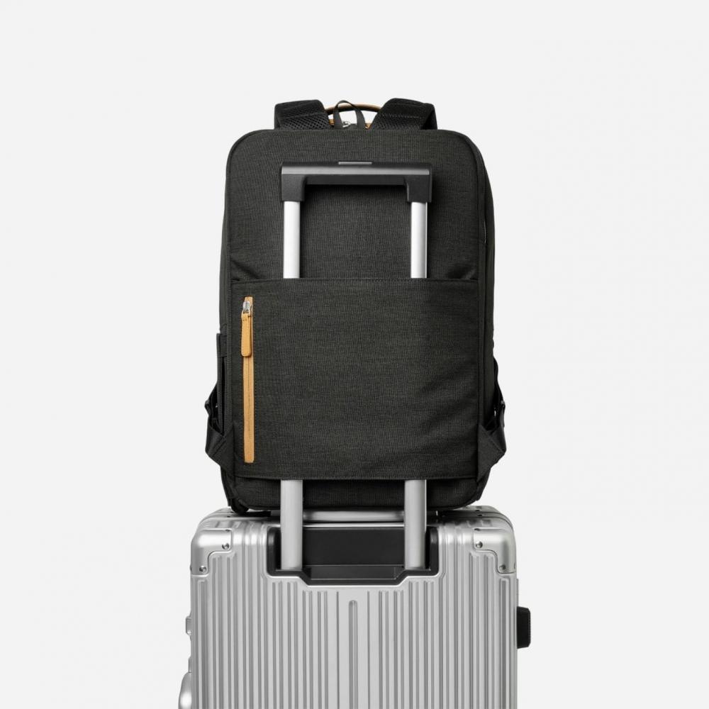 Nordace Smart Rucksack 15 Zoll USB Ladefunktion Schwarz Braun Siena Pro