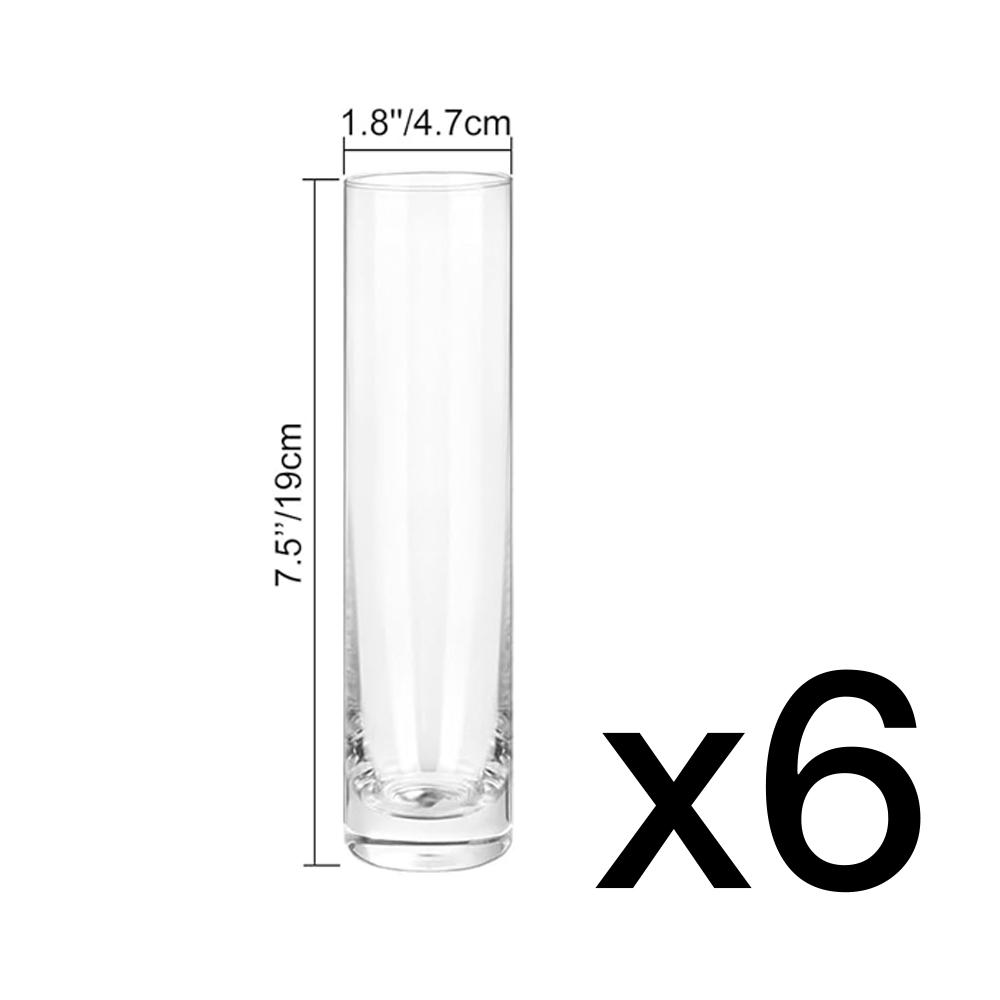 Glass Cylinder Vase, Clear Small Flower Vase, Home Decoration Vase, Party Decoration Vase, Suitable for Wedding Home Decor