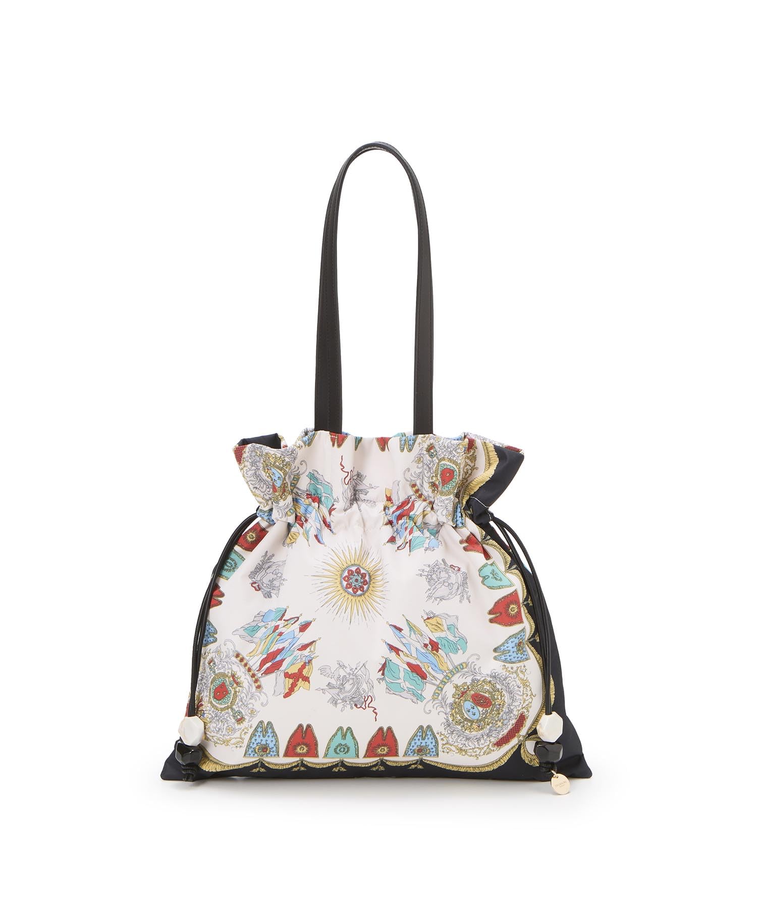 

Сумка-тоут с мягким шарфом на кулиске черная [TOPKAPI] Сумка, Сатин, Узор, Сумка, Женская, чёрный