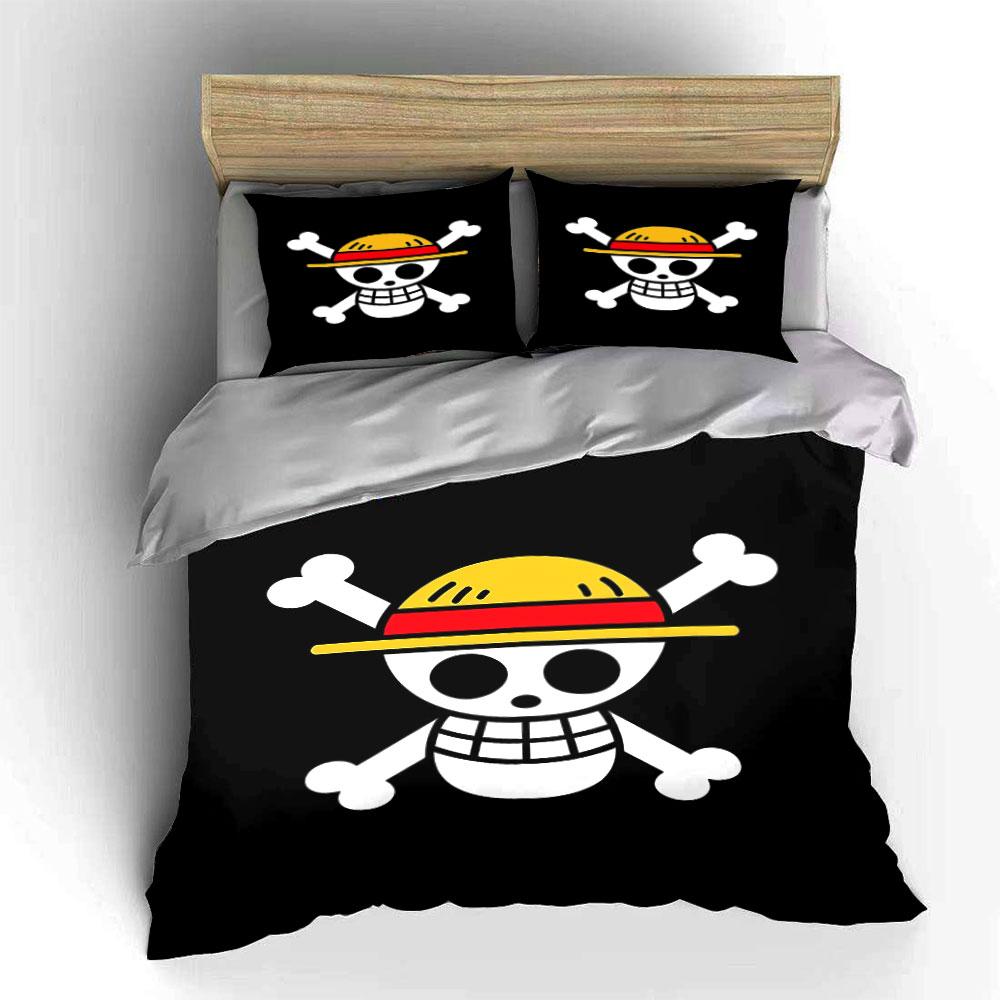 Skull & Hat Bedding Set Bedding Duvet Cover Set Duvet Cover Pillowcases (1 * Duvet Cover 2 * Pillowcases, without duvet insert)