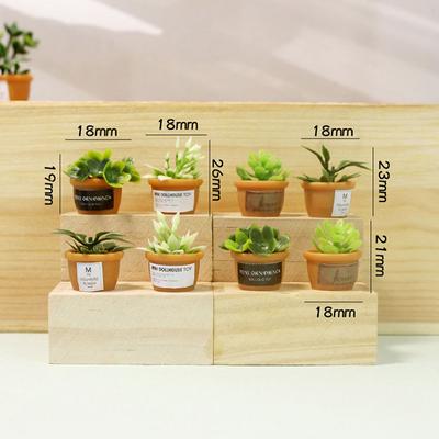 4-teilige Puppenhaus-Miniatur 1:12 Topf Diy Küche Decora Topfpflanze