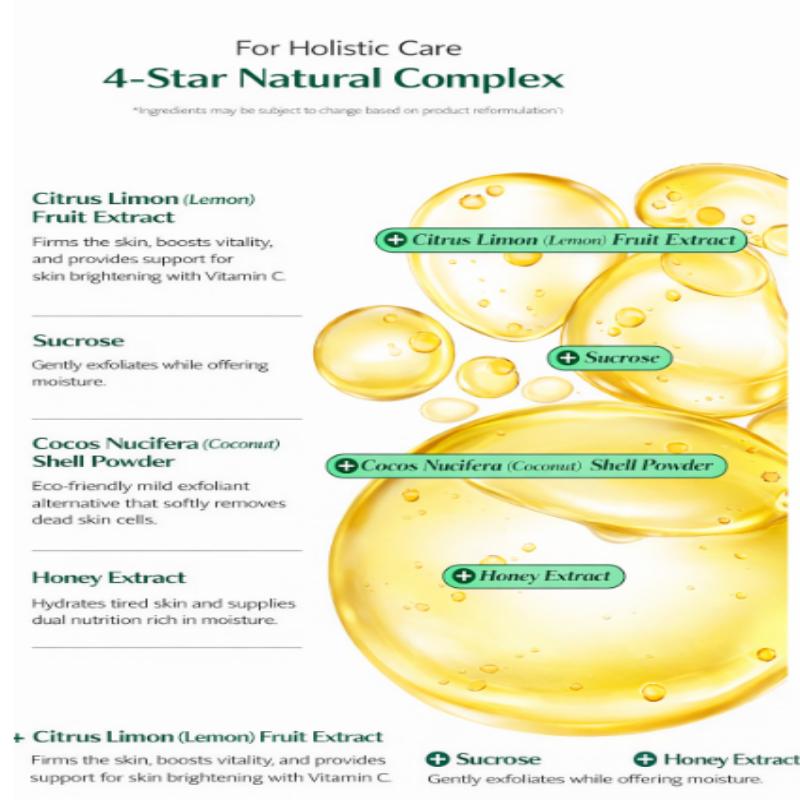 LAVIORA Lemon Honey Exfoliating Wash-Off Pack 100g