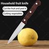 3.5inch Brown Fruit Knife Stainless Steel Kitchen Knife Sharp Blade Household Fruit Vegetable Knife Knives and Accessories