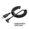 50-200cm Adjustable HDTV Port 4K Coiled Cable Male To Male Adapter Cord for TV and Display Monitors 1.4 Version