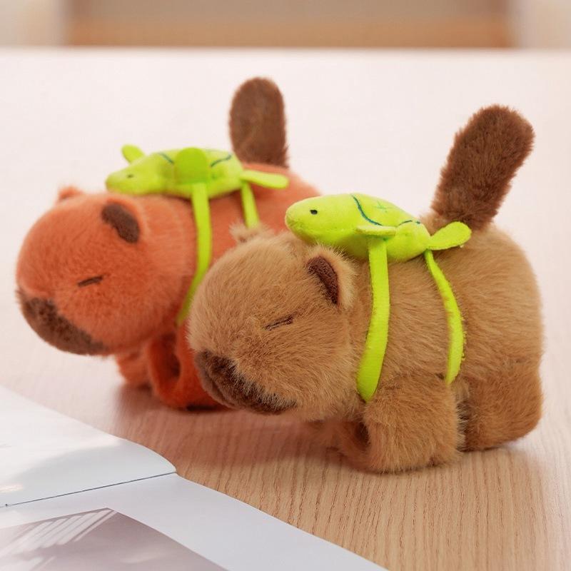 Cartoon Cute Capybara Wagging Tail Pants Hand Ring Kapibala Plush Toy Doll Children's Wrist Bracelet Gift
