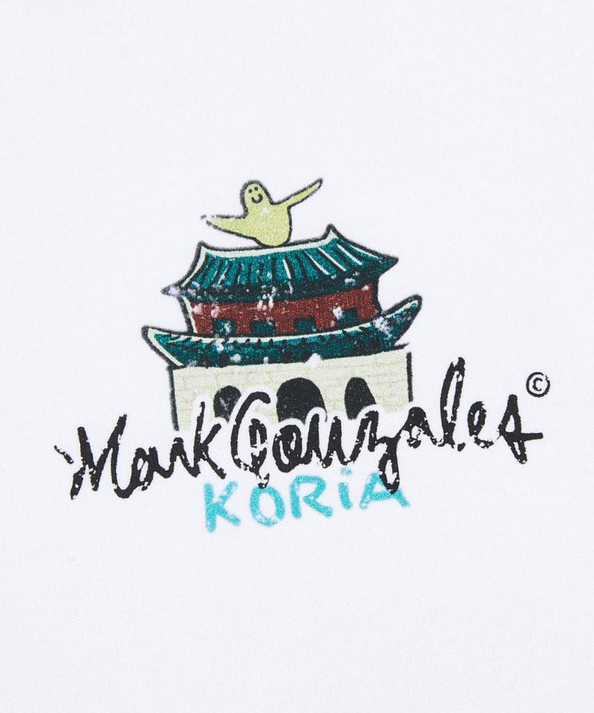 Mark Gonzales Korea Edition Gwanghwamun Short Sleeve T-Shirt - White