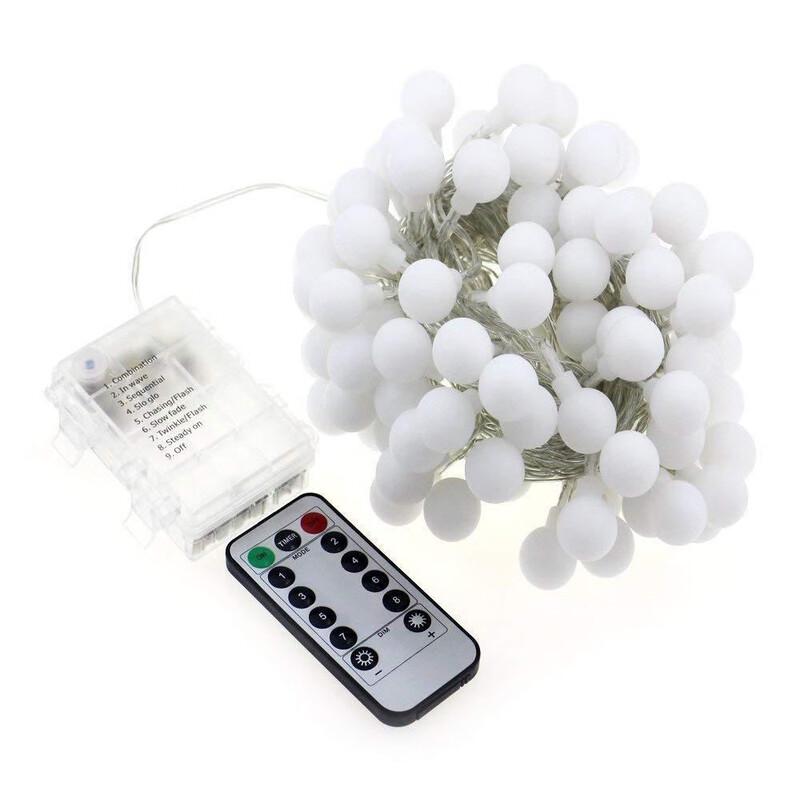 UOSU Outdoor Warm White Star String Lights
