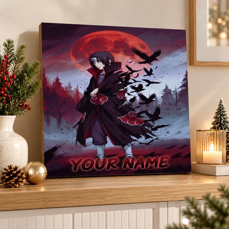 Itachi Uchiha Custom Name Diamond Painting Personalized 5D Full Drill DIY Diamond Art Home Decor