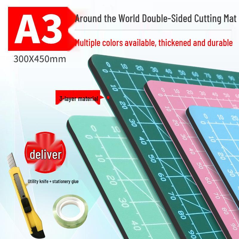 Huamei Handmade Cutting & Engraving Board Mat for Desktop & Student Use