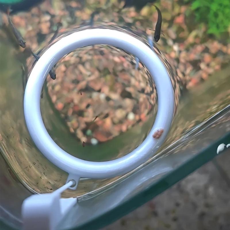 3D Printed Floating Fish Feeder Ring Water Level Adaptive Anti Scatter Aquarium Accessory