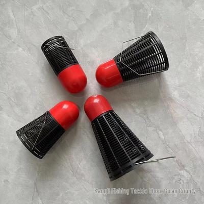 Wild Fishing Fixed-Point Raft Bait Casting Tool - Sinking Bottom Feeder Device with Float and Shuttlecock Design