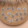 15Pcs Silver Hollow Turtle Charms Pendants For Jewelry Making Diy Handmade Necklace Bracelet Earrings Key Chain Accessories