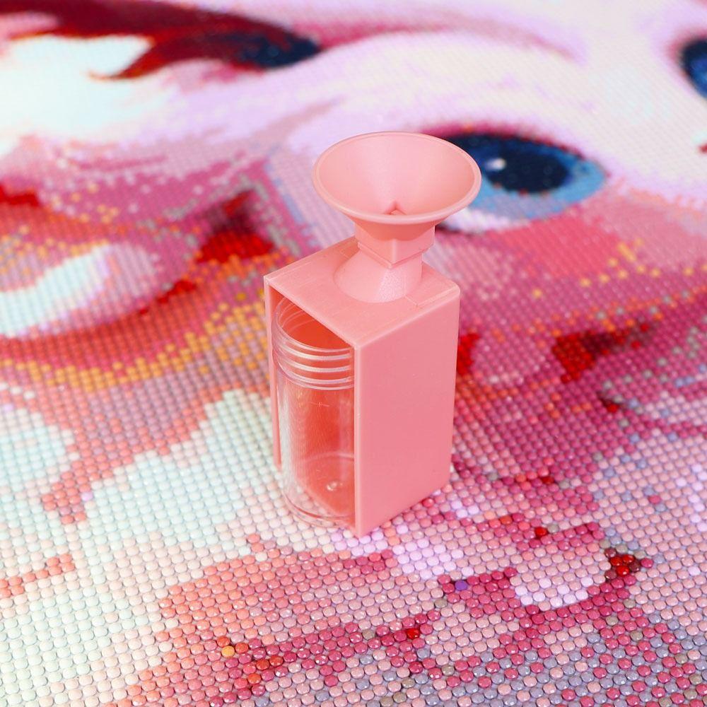 DIY Řemeslné Vrtáčky Trychtýř Výšivka Vrtací Podnos Úložný Box Praktický 5D Nástroj pro Diamantové Malování