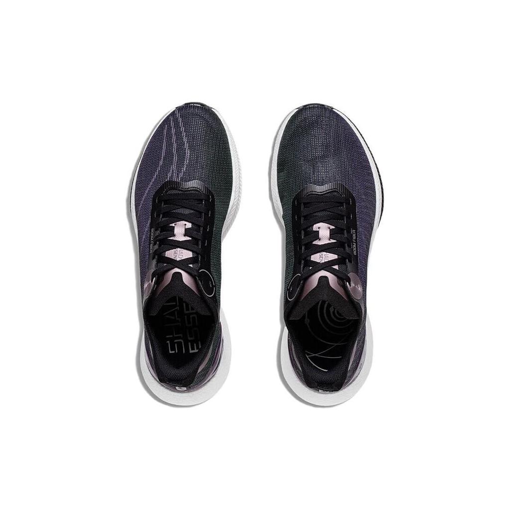 New LiNing Jueying 2 Essential Cushioning Breathable Lightweight Rebound Low Top Running Shoes Men's Black ARRT005-5
