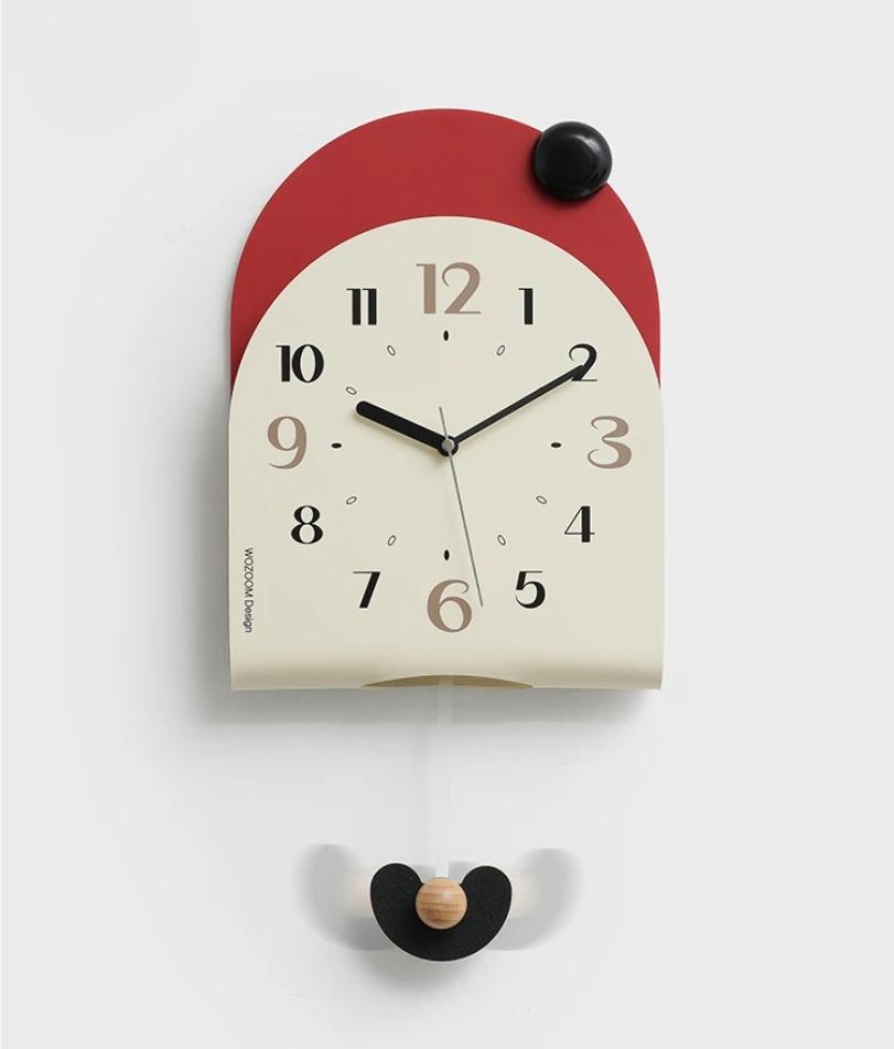 2025 New Arrival Modern Minimalist Wall Clock - Swingable Home Clock for Living Room