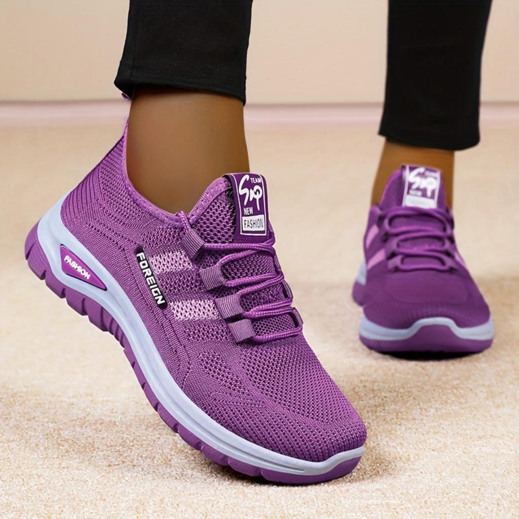 Nouvelles Chaussures Simples à Bouche Peu Profonde pour Femmes Chaussures Décontractées Respirantes Chaussures pour Femmes Polyvalentes Semelle Souple Ne Fatiguant Pas les Pieds, Chaussures de Sport Décontractées pour Femmes