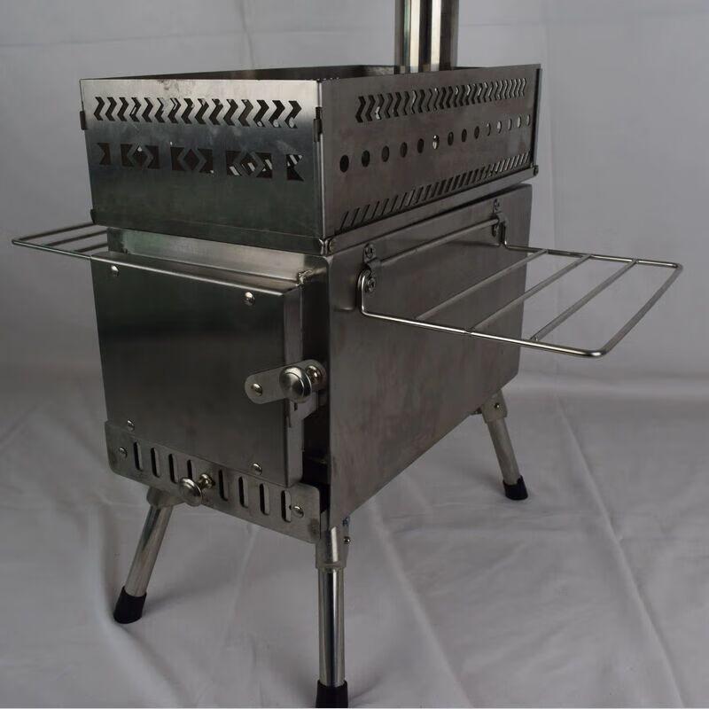 Huai Guoying Outdoor Folding Wood Burning Tent Stove with Sauna Function