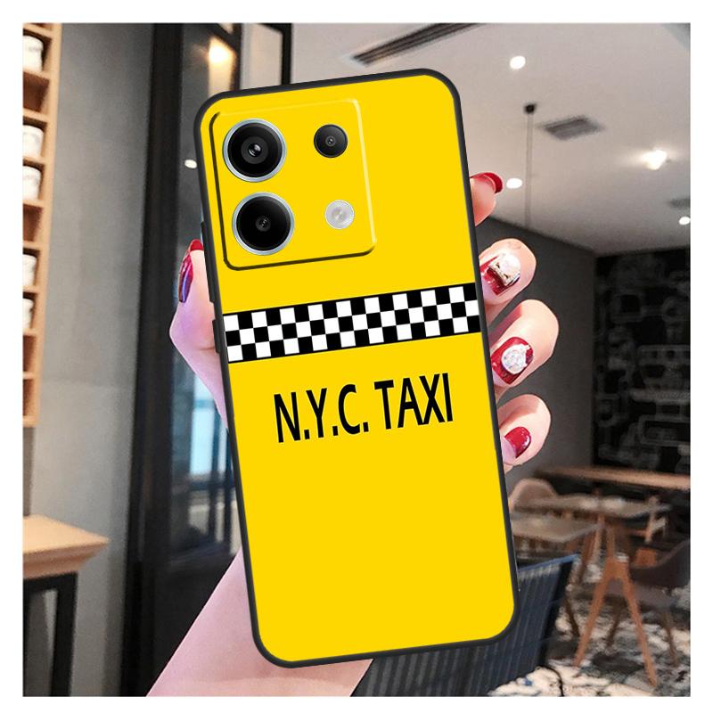 NYC Yellow Taxi Cabs Case For Xiaomi Redmi Note 13 12 10 9 8 11 Pro 12S 11S 10S 9S Remdi 13C 9C 10C 12C Cover
