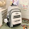 Schoolbagins cute schoolbag women's new lightweight Mori versatile contrasting color middle and high school students backpack large capacity backpack