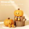 Halloween Pumpkin Night Lights Cute Soft Silicone Safe Lamp Decorations Timing Dimmable Bedside Decor Kids Baby Halloween Gifts