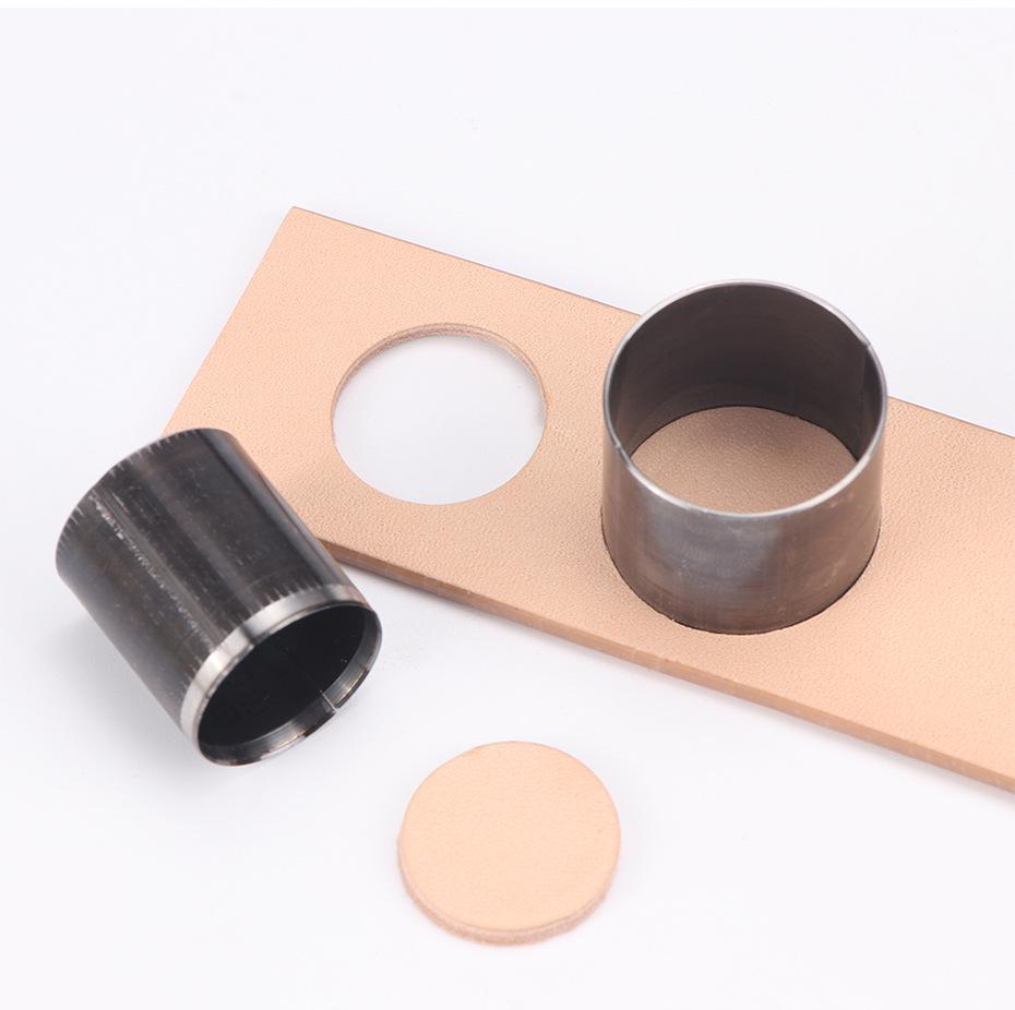 7-Piece Round Leather Punch Set for DIY Flower Designs