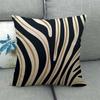 Black And White Leopard Print Spots Digital Printing Short Plush Pillow Covers For Car Sofa Office Cushion Cover Home Goods