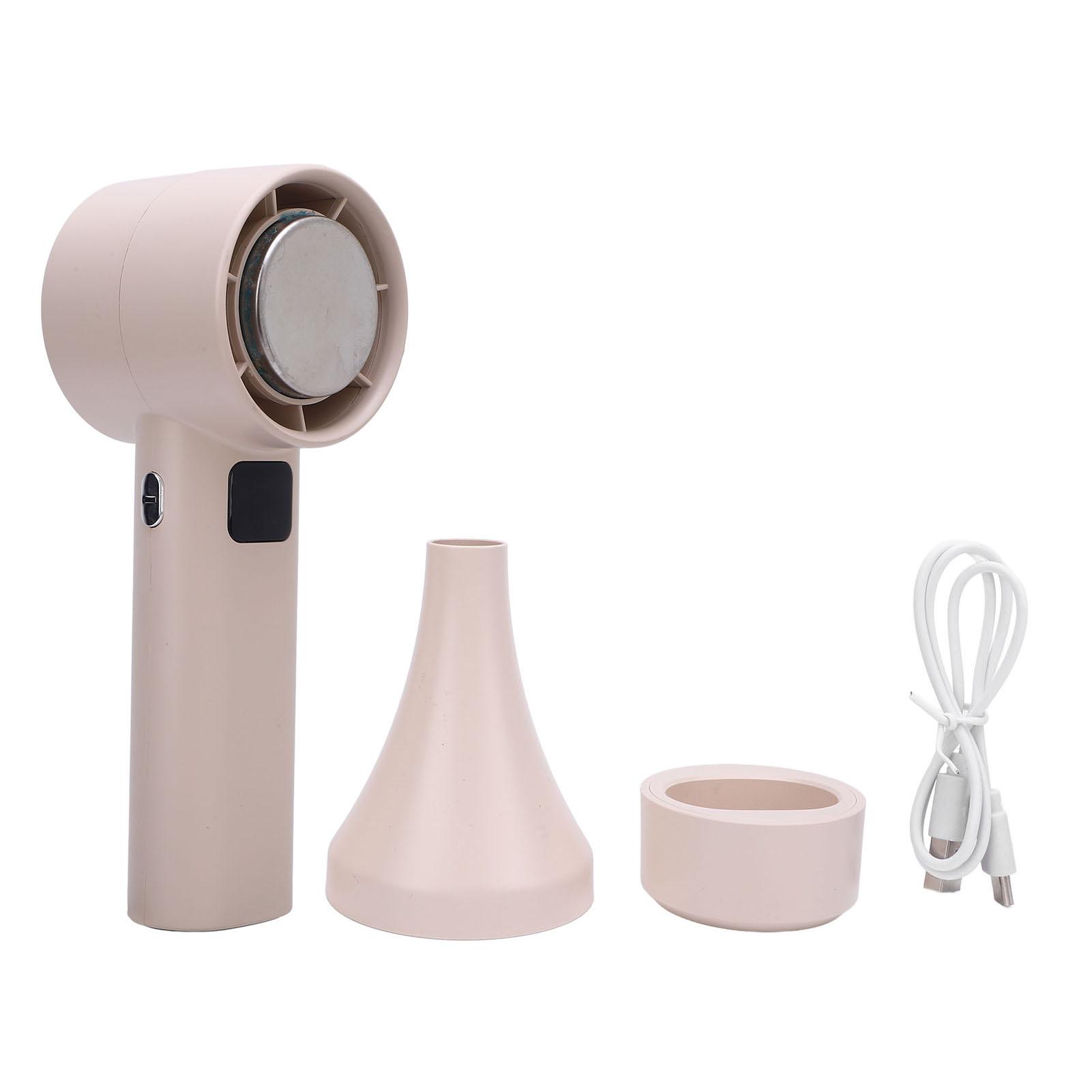 

Small Handheld Fan USB Rechargeable High Speed Cooling Portable Fan Built in 3000mAh Battery Beige