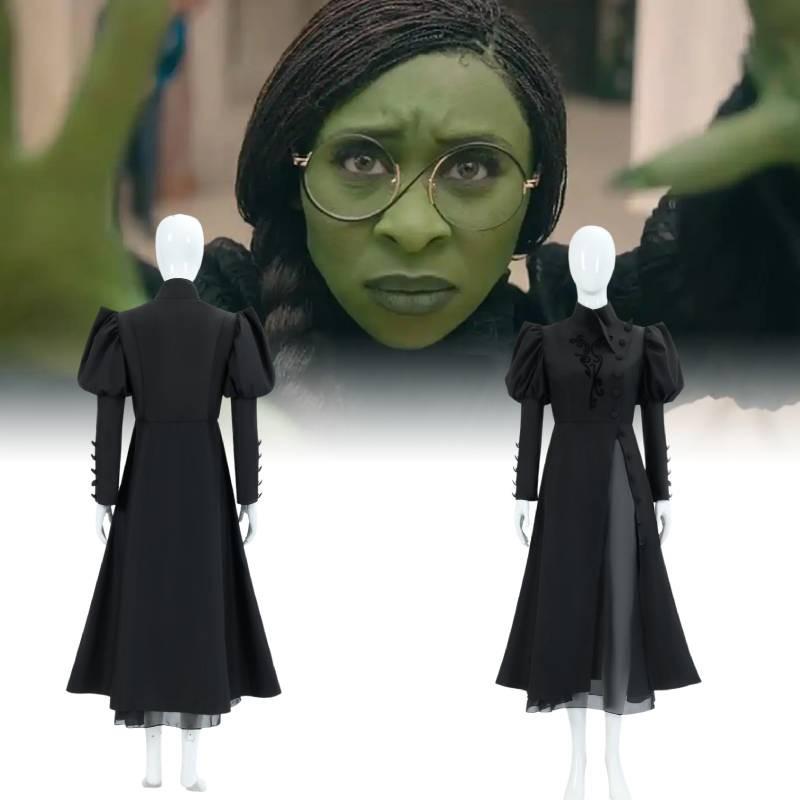 Wicked Elphaba Cos Clothing Festival Party Costume Movie Cosplay Perform Skirt