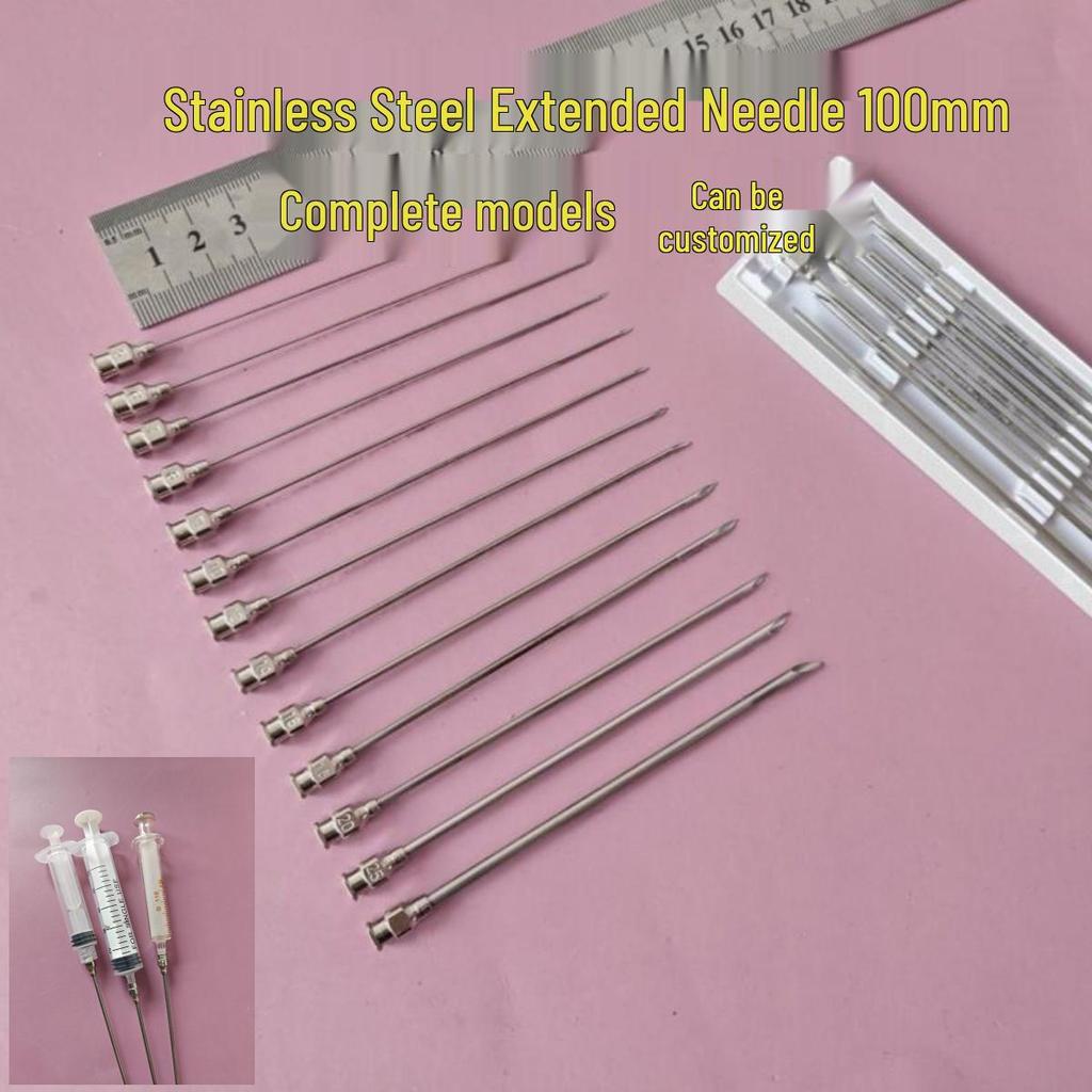 100MM No.7 Stainless Steel Sharp & Flat Tip Needle for Glue Dispensing and Industrial Use