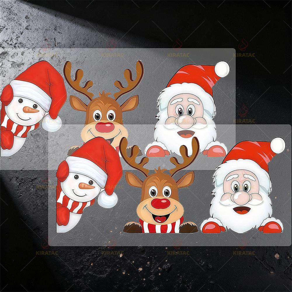3pcs Set Christmas Decoration Car Stickers for Auto Windows Trunk Front Motorcycle Fairings Scooters Door Universal Vinyl Decals