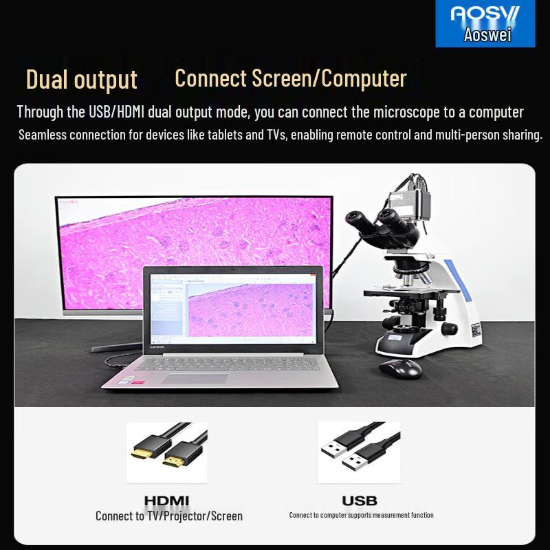 AOSVI 4K HD Research Biological Microscope