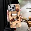 Black Coffee Fashion Style Shockproof Phone Case for iPhone 17 Air 16 16E 15 Pro Max 14 Plus 13 Mini 12 Back Cover Anti Fall Fun
