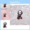 And Spooky Entertaining Brooch Featuring Iconic Jigsaw Clown In Dark Metal Perfect For Halloween Costumes And Accessori Personal