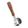 Bottomless Stainless Steel Coffee Handle W/ Wood Grip for Breville 9 Set + Multifunctional Extraction Mirror, Barista Parts - YJKJ-yg126