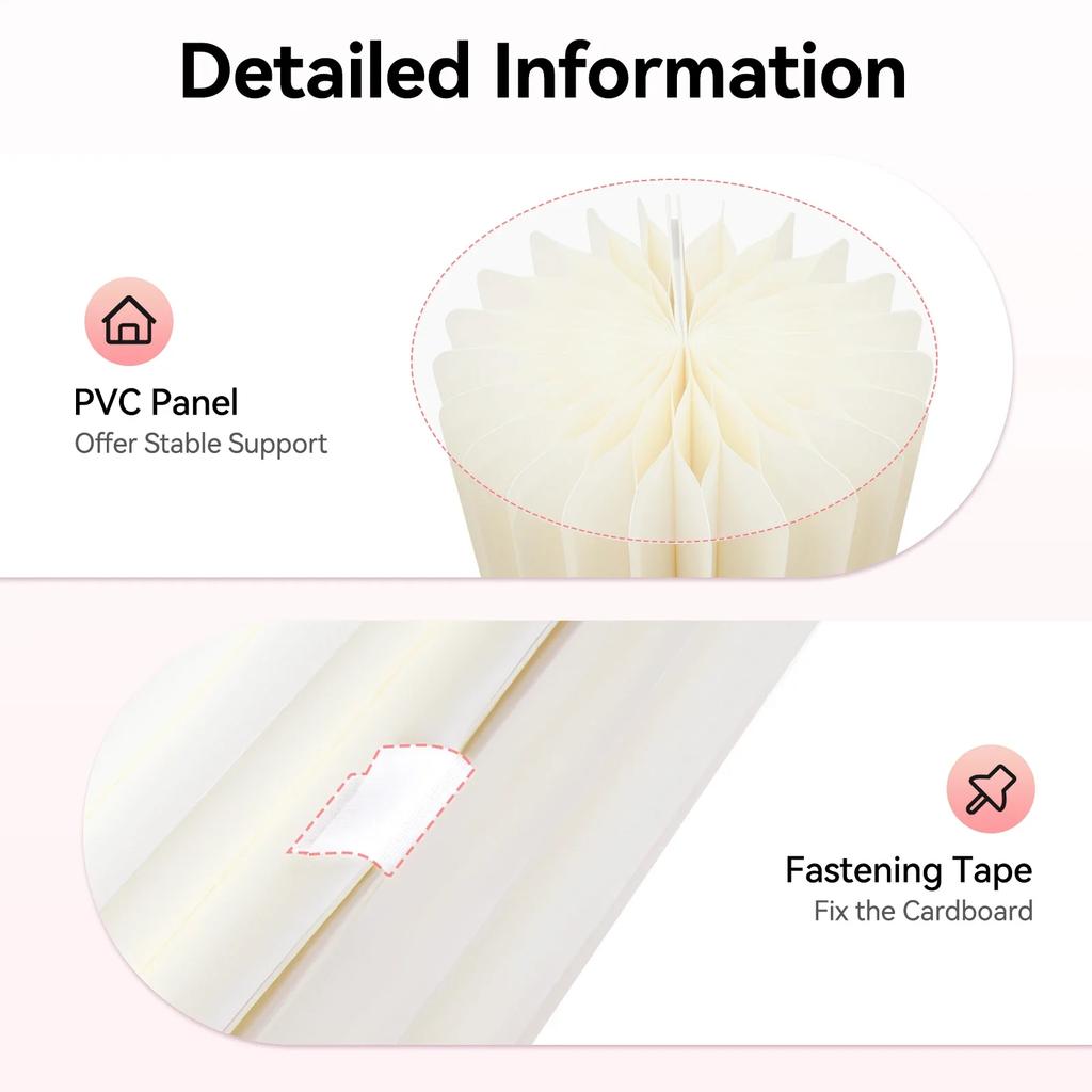 Cylindrical Flower Stand 40/60/80/100 Cm Decoration,4 Pieces Foldable Cardboard Table Centerpieces for Wedding,Birthday,or Party