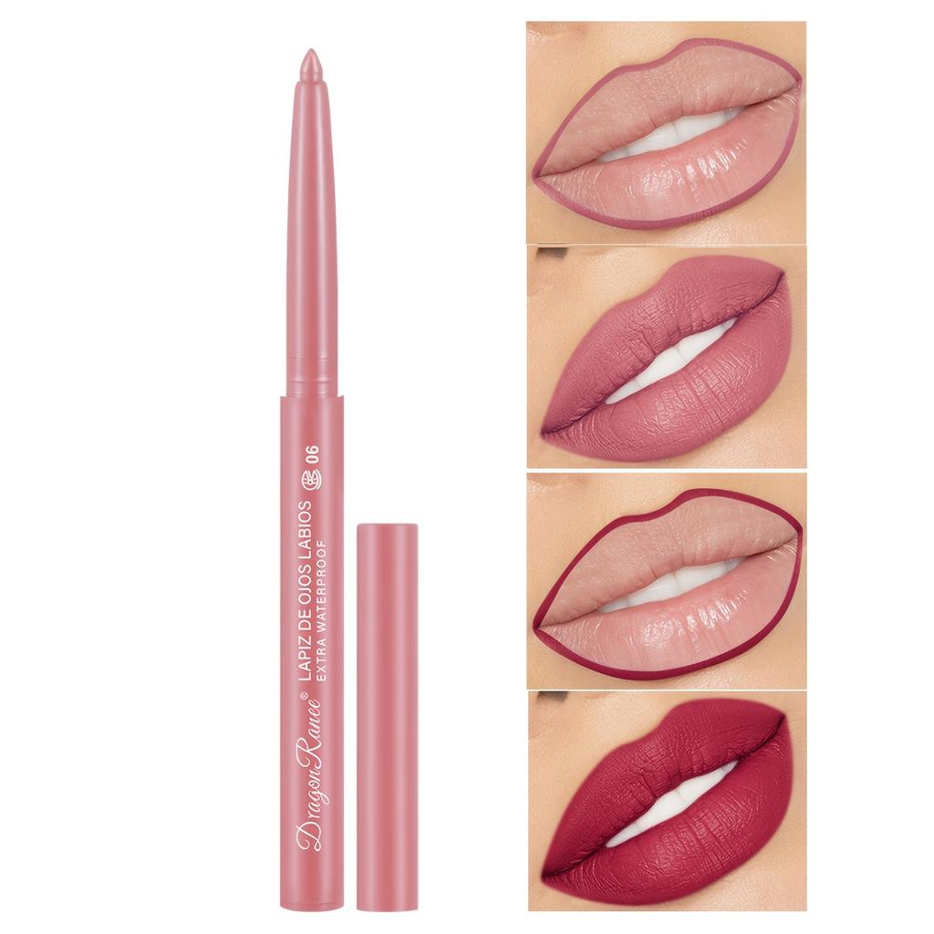 Matte Lipstick Lip Liner Pencil Long Lasting Waterproof Lipstick with Smooth Texture and Bold Color for Women