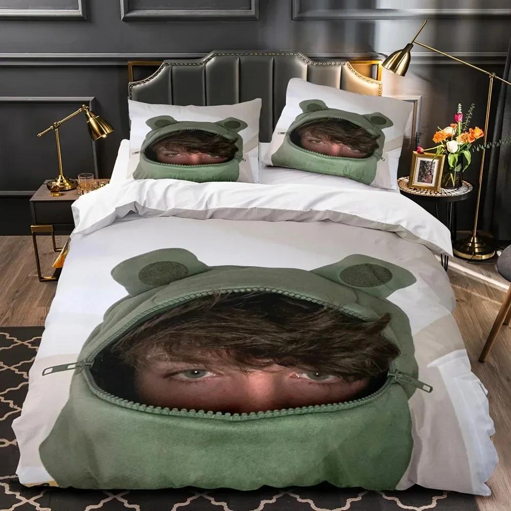 New 3D Print Karl Jacobs Beding Set Printed With Pilowcase Bed Soft Duvet Cover Soft Single Double Quen Super King-Sized Dimensionsd Dimensions