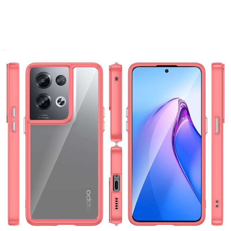 For Cover OPPO Reno 8 Pro 5G Case Reno 8 Pro 5G Capas Shockproof Luxury Clear Transparent Multicolor For Fundas Reno 8 Pro Cover