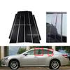 6pcs Gloss Black Pillar Posts Door Trim Fit For Nissan Teana J32 2009 2010 2011 2012 Silver Carbon  Window Sticker Cover