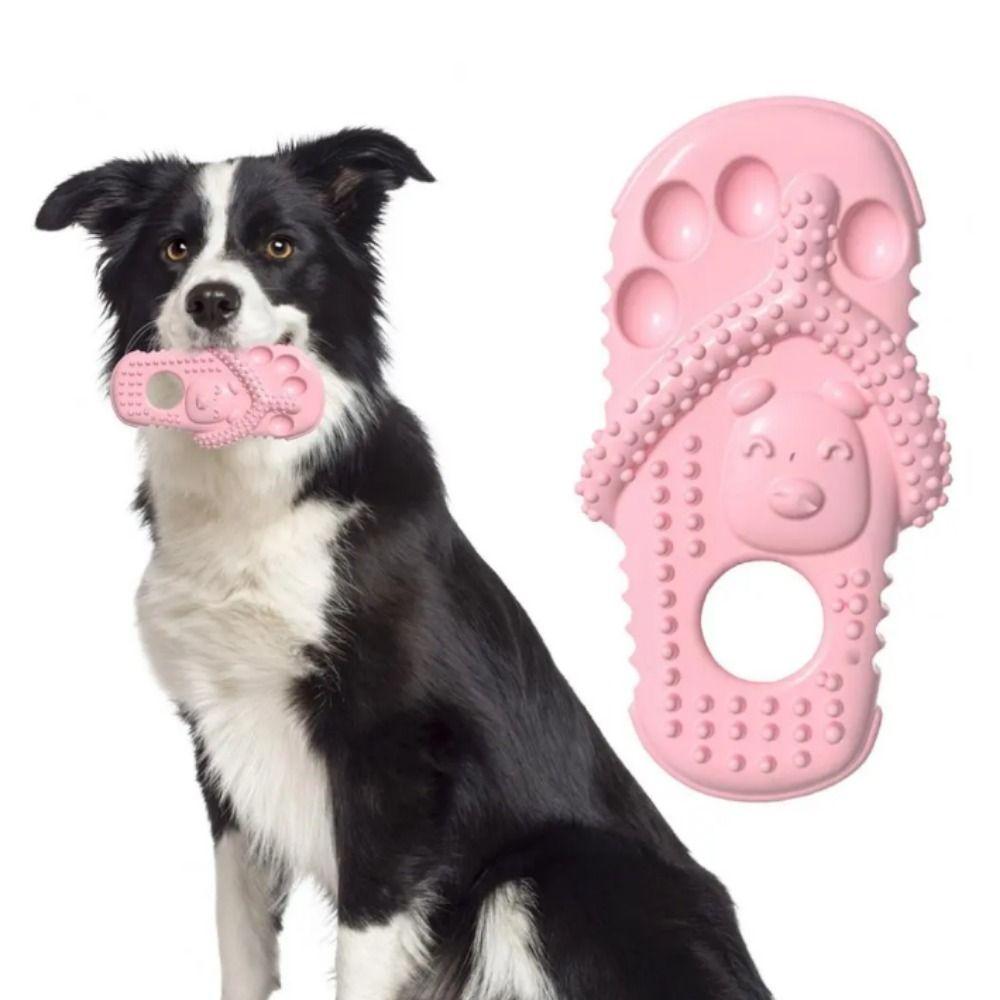 TPR Dog Interactive Toys Interactive Dog Teething Toys Slipper Shape Dog Chew Toys  Relieve Boredom